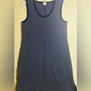 J. Crew Navy and White Striped Top